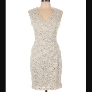 Connected Apparel Ruched Sheath Dress